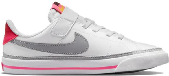 Nike Court Legacy white/lt smoke grey/pink prime bílé