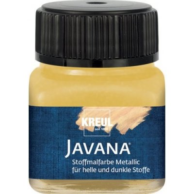 Barva na textil metalická Javana 20 ml zlatá – Zboží Mobilmania