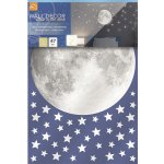 Crearreda 18112 Samolepicí dekorace WA L Glow MoonSvítící měsíc 1 arch, rozměry 47x67 cm – Zboží Dáma