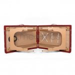 Medimas dřevěný masážní stůl lehátko Prosport 2 Deluxe červená – Zboží Dáma