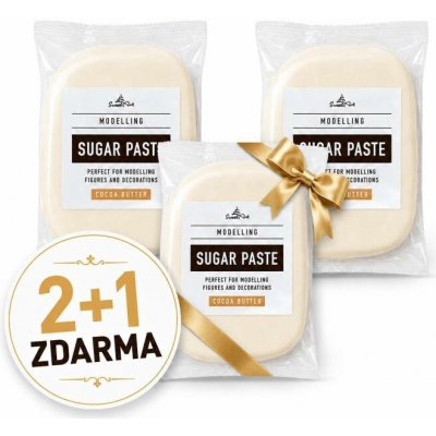 SweetArt Modelovací fondán na dort s kakaovým máslem 3 x 250 g – Zboží Dáma
