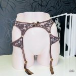 Agent Provocateur Agent Provocateur Podvazkový Pás Mandi 4 Hnědá – Zboží Dáma