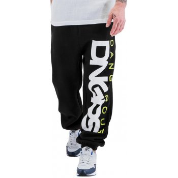 Dangerous DNGRS kalhoty pánské Classic Sweat pants Black/Green tepláky černá