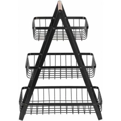 Koš na ovoce a zeleninu kovový dekorativní stojan třipatrový – Zboží Dáma Koš na ovoce a zeleninu kovový dekorativní stojan třipatrový – Zboží Dáma