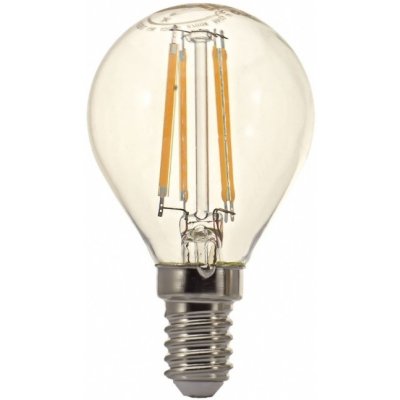 Tesla LED žárovka miniglobe FILAMENT RETRO E14, 4W, 230V,470lm,25 000h, 4000K denní bílá, 360stčir