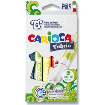 CARIOCA fixy na textil 6 ks