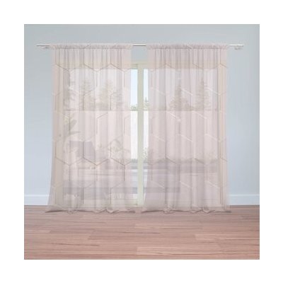 Sablio Záclony Rose gold: 2ks 150x250cm – Hledejceny.cz