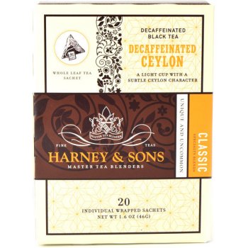 Harney & Sons Bezkofeinový Ceylon 20 x hedvábný pyramidový sáček