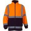 Pracovní oděv Yoko Bunda HVK08 Hi-Vis fleecová výstražná COT-79VK08zw401 Oranžová fluorescent/navy