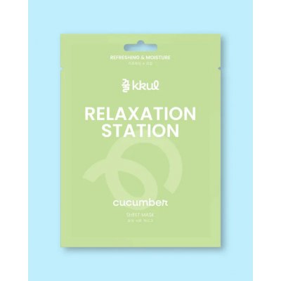 kkul Pleťová maska s extraktem z okurky Relaxation Station Cucumber Sheet Mask - 25 ml – Zboží Dáma