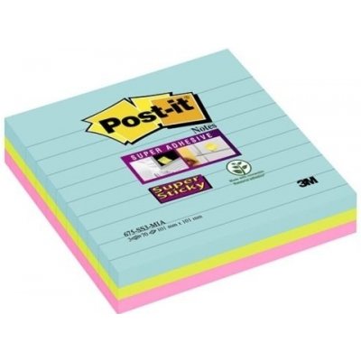 Bloček Post-it 675-SS3-MIA, linkovaný, 101x101 mm, 3x70 lís. – Hledejceny.cz