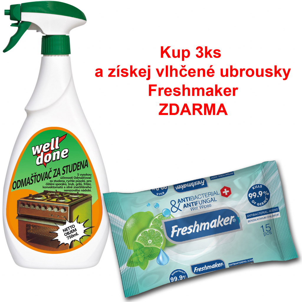 Well Done odmašťovač za studena 750 ml od 75 Kč - Heureka.cz