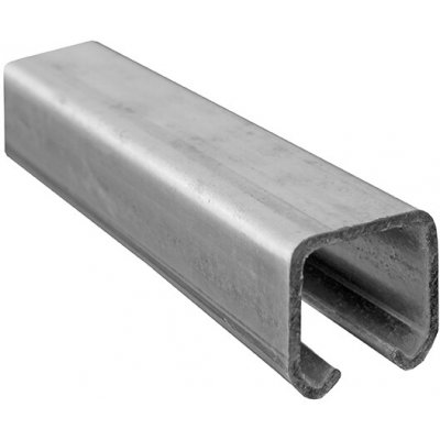 Závěsná dráha 33x34mm pro závěsná vrata - zinkovaná Délka:: 3m – Zboží Mobilmania