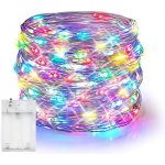 ACA Lighting LED RGB dekorační stříbrná girlanda 50 LED 3x baterie AA 500 cm IP20 – Hledejceny.cz