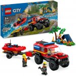 LEGO® City 60412 Hasičský vůz 4x4 a záchranný člun – Zboží Dáma