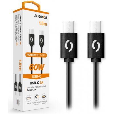 Aligator DK POW. 65W USB-C/USB-C 1,5M DATKP48 – Zbozi.Blesk.cz