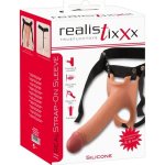 Realistixxx Strap on hinged, hollow, lifelike – Zboží Dáma