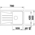 Blanco SONA 45 S Silgranit šedá skála – Hledejceny.cz