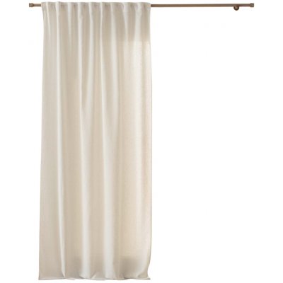 Douceur d'intérieur Záclona na skrytých poutech CODY, 140 x 260 cm, efekt lnu béžová – Hledejceny.cz
