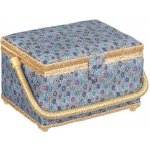 Bellatex BOX na šití, šedá, tyrkysová, oranžová - 24x17,5x13 cm – Hledejceny.cz
