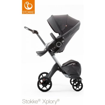 Stokke Xplory Silver Chassis V5 Black Melange 2017