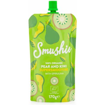 Salvest Smushie BIO Ovocné smoothie s hruškou kiwi a spirulinou 170 g