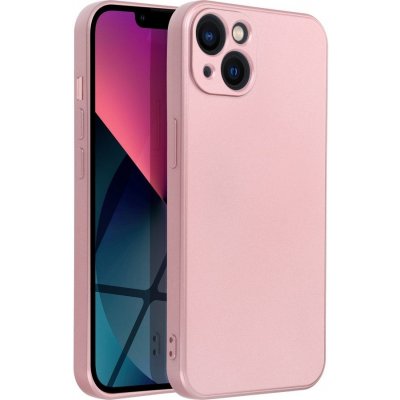 METALLIC Soft Case / Apple iPhone 14 Plus růžové – Zboží Mobilmania