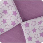 Kikko bambusové ubrousky 30x30 Little Stars Lilac Mix – Zboží Dáma