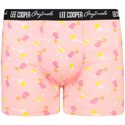 Lee Cooper pánské boxerky Patterned růžová