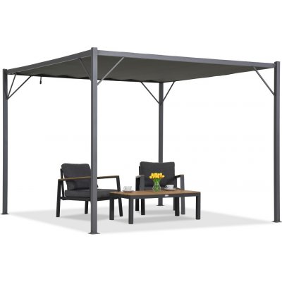 Garden Point pergola Malaga 3x3m Antracitová terasová – Hledejceny.cz