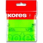 Kores samolepicí bloček neon zelený 75 x 75 mm, 100 listů – Hledejceny.cz