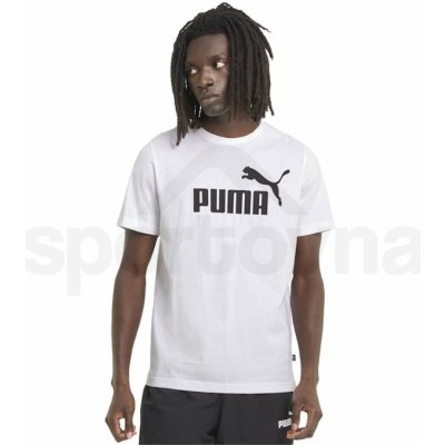 Puma ESS Logo Tee 58666602 white – Zboží Mobilmania