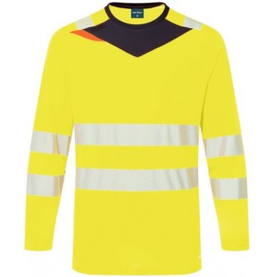 Portwest DX4 triko Hi-Vis L/S Yellow/Black XL – Zboží Dáma