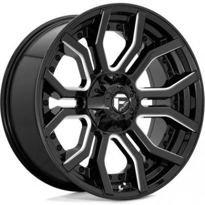 Fuel D711 RAGE 9x20 6x135 ET1 gloss black milled – Hledejceny.cz