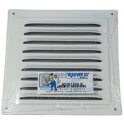 Refax se síťkou 150 x 150 mm Bílá pozink – Hledejceny.cz