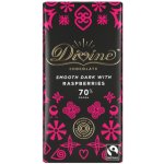 Divine Chocolate Hořká čokoláda s malinami 70%, 90 g – Hledejceny.cz