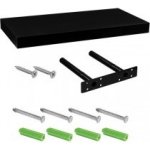 STILISTA Nástěnná police VOLATO černá 50 cm – Zboží Mobilmania