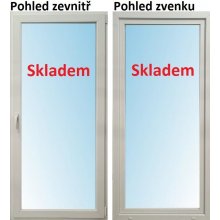 Soft Balkonové dveře Otevíravé i Sklopné Pravé Bílá / Bílá 100 x 200 cm