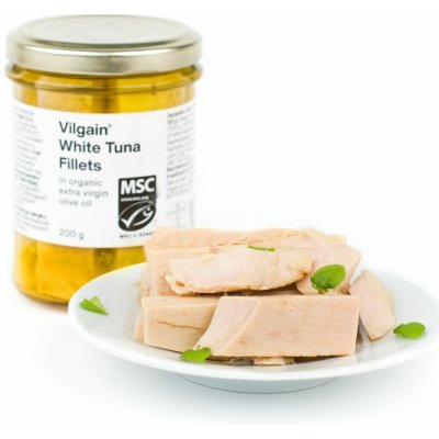 Vilgain Makrela filety v bio extra panenském olivovém oleji 190 g – Zboží Dáma