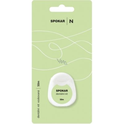 Spokar Dentální nit voskovaná 50m 2 ks – Zboží Dáma