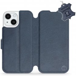 Mobiwear flip Kožené Apple iPhone 15 - Modré - L_NBS