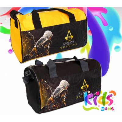 Setino sportovní taška Assassins Creed žlutá – Zboží Mobilmania