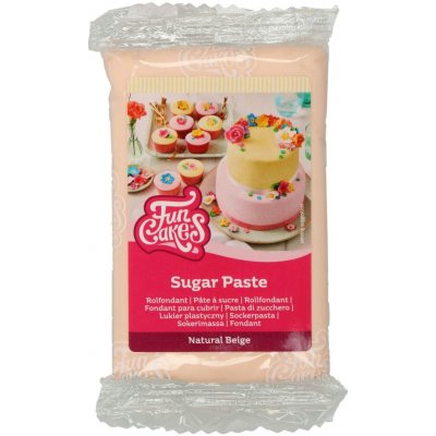 FunCakes Potahový fondán Paste Natural Beige tělová 250 g – Zbozi.Blesk.cz