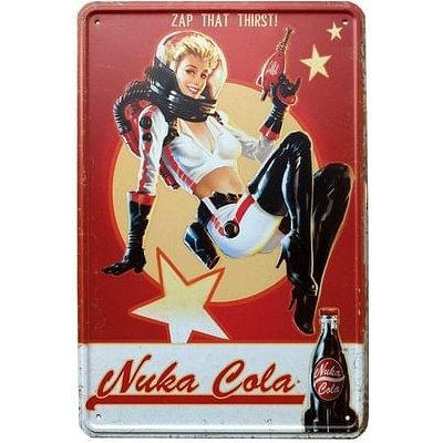 DEVplus Plechová cedule Fallout - Nuka Cola Girl – Zboží Dáma