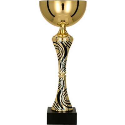 Kovový pohár Zlato-černý 38 cm 14 cm – Zboží Dáma