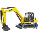 Bruder 02456 2456 Minibagr Caterpillar pásový funkční model plast 1:16 – Zboží Dáma