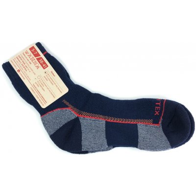 Surtex ponožky 90% Merino ZIMA Tmavě modré s červenou – Zboží Mobilmania