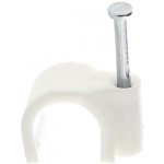 METRODIS příchytka.kabelová+hřeb 830.30/8 8mm bílá blistr-30ks – HobbyKompas.cz