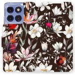 Mobiwear Motorola Edge 60 Pro VP72S Květy na hnědé – Sleviste.cz