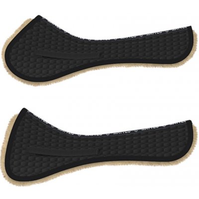 Mattes Dečka tlumící pravý beránek bez lemu černý přírodní – Zboží Dáma